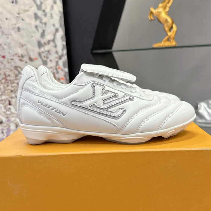 Louis Vuitton Mens Womens Unisex Shoes Fashion Sneakers Design Luxury Brand 1AHAI4 LV Footprint Soccer Sneaker with Original Box Whatsapp 【+1-3239614486】