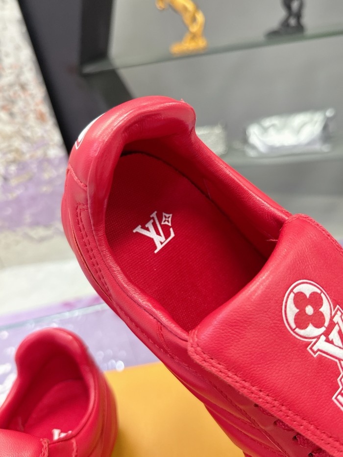 Louis Vuitton Mens Womens Unisex Shoes Fashion Sneakers Design Luxury Brand 1AHDPS LV Footprint Soccer Sneaker with Original Box Whatsapp 【+1-3239614486】
