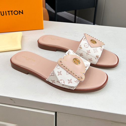 Louis Vuitton Womens Shoes Sandals Slippers Luxury Brand LV Frame Fat Mule 1ACXG6 with Original Box Whatsapp 【+1-3239614486】