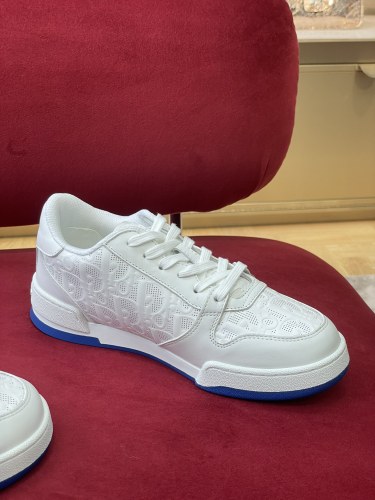 Dior Womens Shoes Fashion Sneakers Luxury Brand Dior One Sneaker White and Nude Dior Oblique Perforated Calfskin KCK364LOB_S24W with Original Box Whatsapp【+1-3239614486】