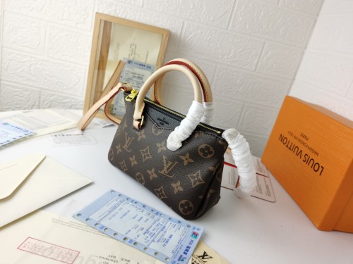 Louis Vuitton Womens Shoulder Bags Handbags Luxury Brand Monogram Nano Pallas Crossbody with Original Box whatsapp 【+1-3239614486】