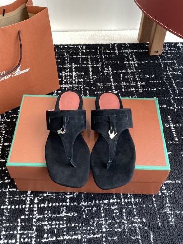 Loro Piana Womens Shoes Slippers Casual Design Luxury Brand Fashion Sandals Shoes for Women with Original Box whatsapp 【+1-3239614486】
