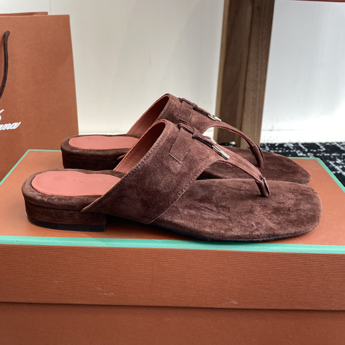 Loro Piana Womens Shoes Slippers Casual Design Luxury Brand Fashion Sandals Shoes for Women with Original Box whatsapp 【+1-3239614486】