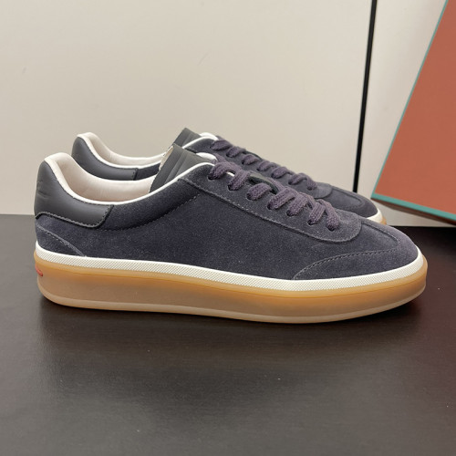 Loro Piana Mens Shoes Sneakers Casual Design Luxury Brand Tennis Walk Sneaker Suede Calf Split with Original Box whatsapp 【+1-3239614486】