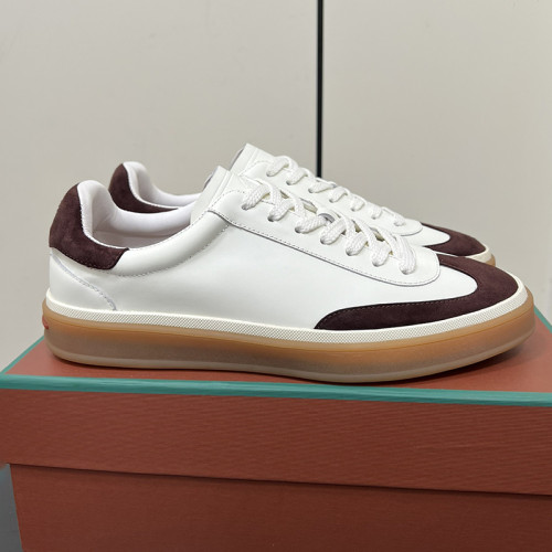Loro Piana Mens Shoes Sneakers Casual Design Luxury Brand Tennis Walk Sneaker Suede Calf Split with Original Box whatsapp 【+1-3239614486】