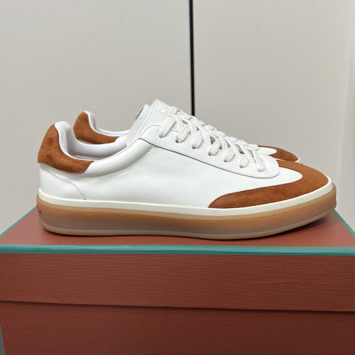 Loro Piana Mens Shoes Sneakers Casual Design Luxury Brand Tennis Walk Sneaker Suede Calf Split with Original Box whatsapp 【+1-3239614486】