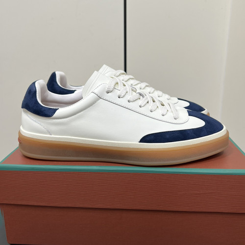 Loro Piana Mens Shoes Sneakers Casual Design Luxury Brand Tennis Walk Sneaker Suede Calf Split with Original Box whatsapp 【+1-3239614486】