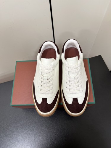 Loro Piana Mens Shoes Sneakers Casual Design Luxury Brand Tennis Walk Sneaker Suede Calf Split with Original Box whatsapp 【+1-3239614486】