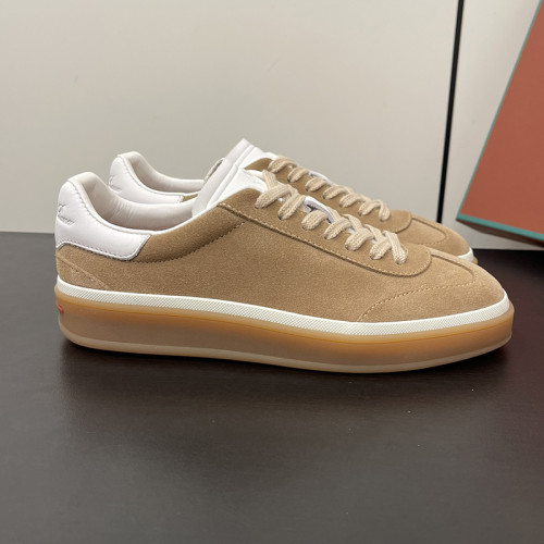 Loro Piana Mens Shoes Sneakers Casual Design Luxury Brand Tennis Walk Sneaker Suede Calf Split with Original Box whatsapp 【+1-3239614486】