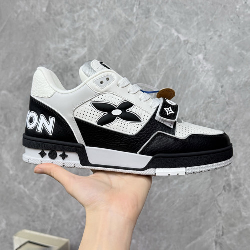 Louis Vuitton Mens Shoes Fashion Sneakers Design Luxury Brand LV TRAINER Skate SNEAKER Mix of materials with Original Box 1ABLXH Whatsapp 【+1-3239614486】