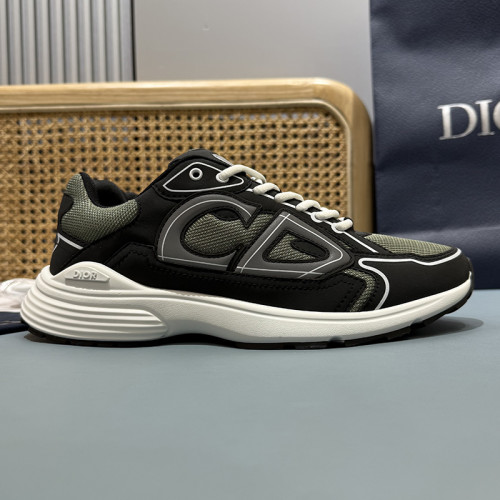 Dior Mens Shoes Sneakers Luxury Brand B30 SNEAKER Mesh and Technical Fabric 3SN279ZND_H000 with Original Box Whatsapp【+1-3239614486】