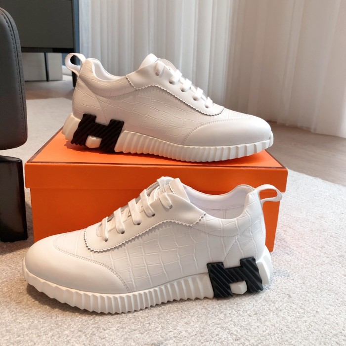 Hermes Womens Mens Unisex Casual Shoes Fashion Sneakers Luxury Brand with Original Box Whatsapp【+1-3239614486】