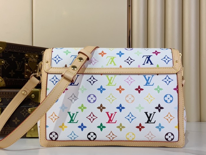 Louis Vuitton Womens Bags Handbags Luxury Brand Fashion M13255 LV LV x TM Dauphine Soft GM Other Monogram Canvas Whatsapp 【+1-3239614486】
