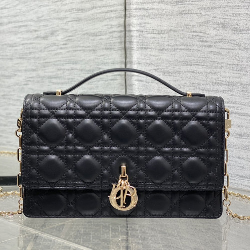 Dior Womens Bags Handbags Luxury Fashion M0997ONGE_M900 My Dior Top Handle Bag Black Cannage Lambskin with Original Box whatsapp 【+1-3239614486】