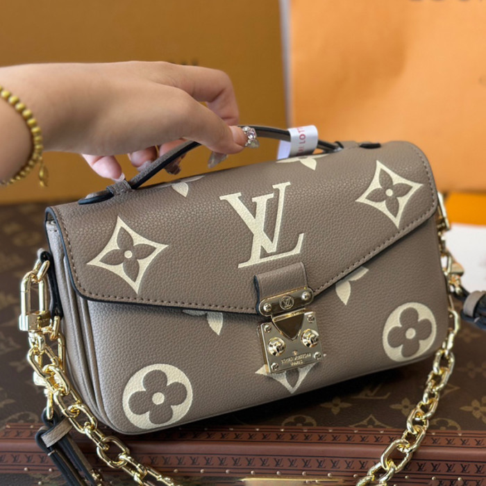 Louis Vuitton Womens Bags Crossbody Bag Luxury Brand M23081 Pochette Métis East West with Original Box Whatsapp【+1-3239614486】