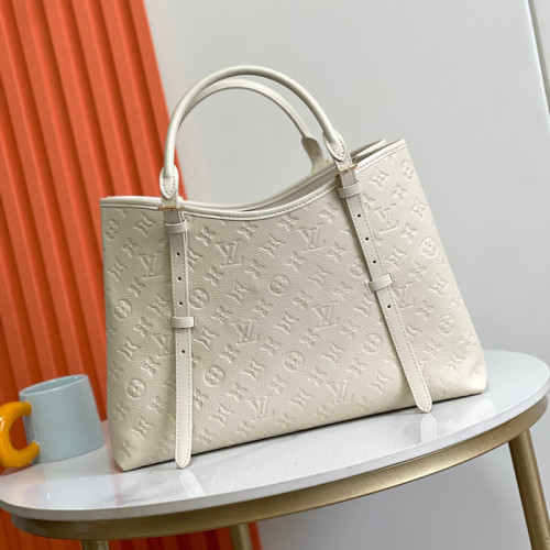 Louis Vuitton Womens Bags Handbags Luxury Brand Fashion Type LV M47185 Babylone Tote MM Monogram Empreinte Leather Whatsapp 【+1-3239614486】