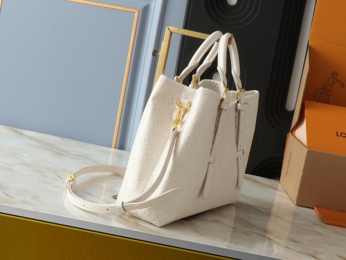 Louis Vuitton Womens Bags Handbags Luxury Brand Fashion Type LV M47185 Babylone Tote MM Monogram Empreinte Leather Whatsapp 【+1-3239614486】