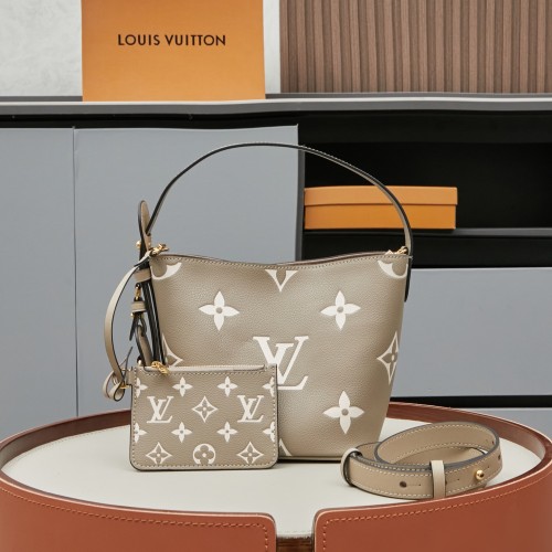 Louis Vuitton Womens Bags Handbags Luxury Brand M13045 All In BB Bicolor Monogram Empreinte Leather Whatsapp 【+1-3239614486】