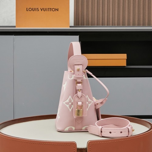 Louis Vuitton Womens Bags Handbags Luxury Brand M13045 All In BB Bicolor Monogram Empreinte Leather Whatsapp 【+1-3239614486】