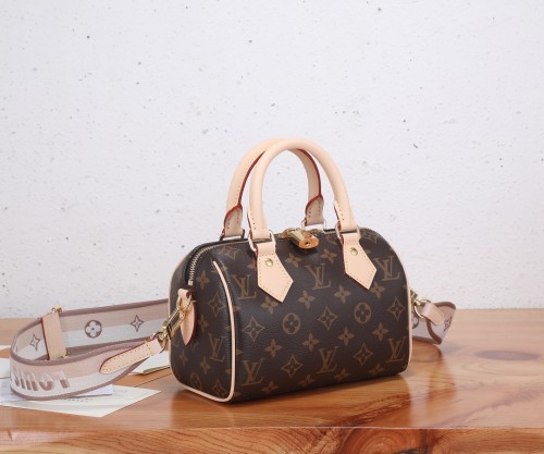 Louis Vuitton Womens Bags Luxury Brand Fashion Type Speedy Bandoulière 20 Monogram Canvas with Original Box Whatsapp【+1-3239614486】