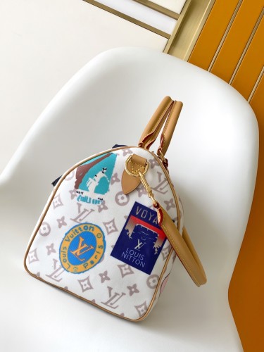 Louis Vuitton Womens Bags Luxury Brand Fashion Type M14587 Speedy Soft 30 Other Monogram Canvas with Original Box Whatsapp【+1-3239614486】
