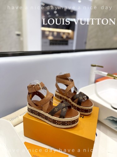 Louis Vuitton Womens Shoes Sandals Boundary Platform Sandals 1A63U5 with Original Box whatsapp 【+1-3239614486】