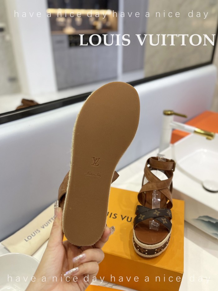 Louis Vuitton Womens Shoes Sandals Boundary Platform Sandals 1A63U5 with Original Box whatsapp 【+1-3239614486】