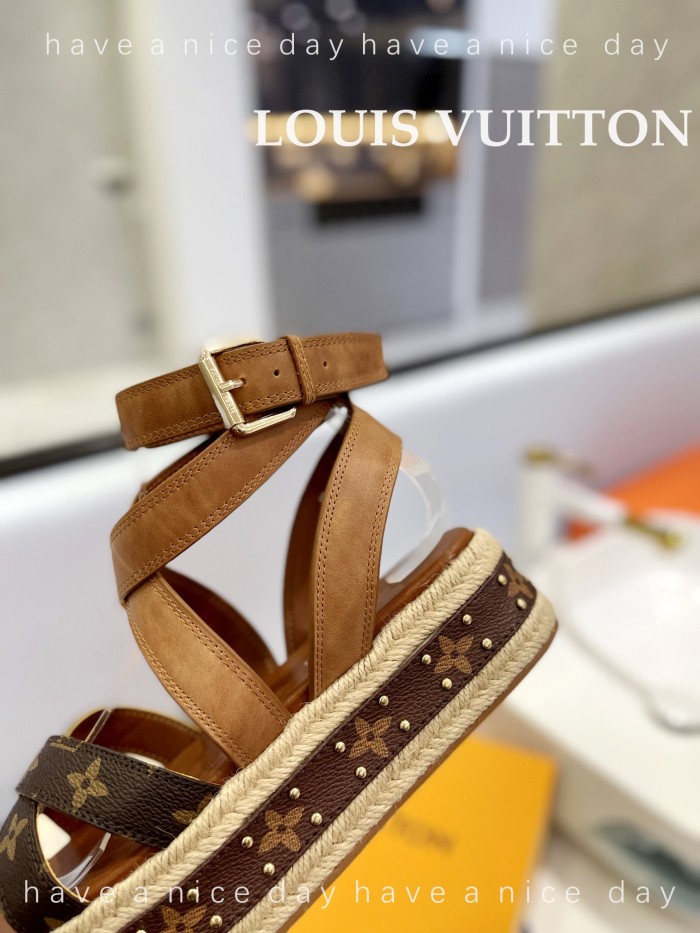 Louis Vuitton Womens Shoes Sandals Boundary Platform Sandals 1A63U5 with Original Box whatsapp 【+1-3239614486】