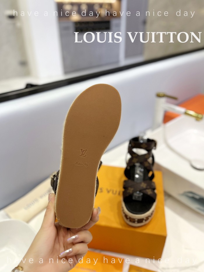 Louis Vuitton Womens Shoes Sandals Boundary Platform Sandals 1A63U5 with Original Box whatsapp 【+1-3239614486】