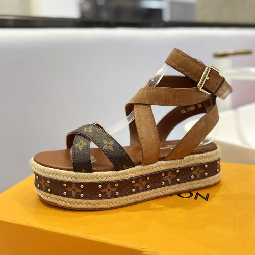 Louis Vuitton Womens Shoes Sandals Boundary Platform Sandals 1A63U5 with Original Box whatsapp 【+1-3239614486】