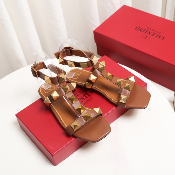 Valentino Women Shoes Mule Sandals Pointed Toe Slippers ROMAN STUD SLIDE SANDAL IN QUILTED NAPPA with Original Box Whatsapp【+1-3239614486】
