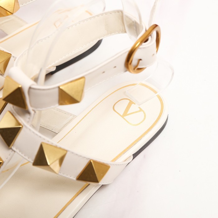 Valentino Women Shoes Mule Sandals Pointed Toe Slippers ROMAN STUD SLIDE SANDAL IN QUILTED NAPPA with Original Box Whatsapp【+1-3239614486】
