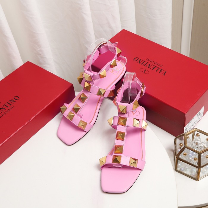 Valentino Women Shoes Mule Sandals Pointed Toe Slippers ROMAN STUD SLIDE SANDAL IN QUILTED NAPPA with Original Box Whatsapp【+1-3239614486】