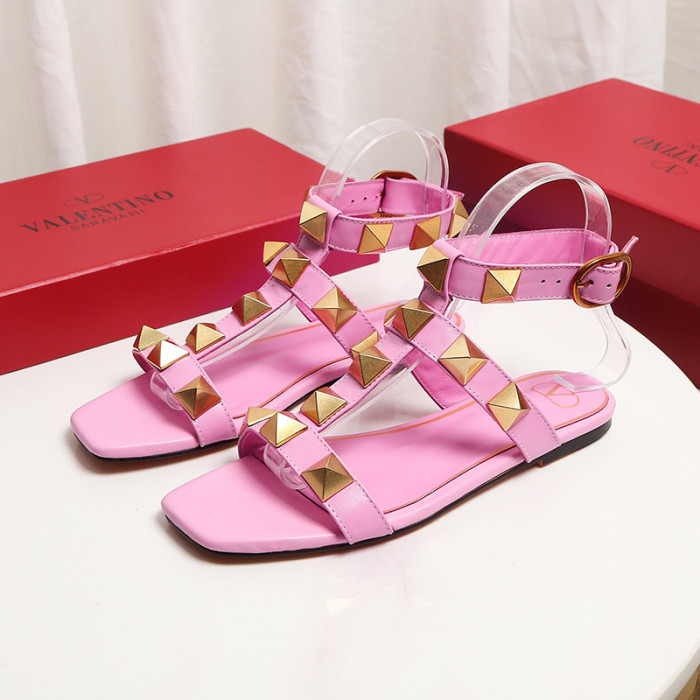 Valentino Women Shoes Mule Sandals Pointed Toe Slippers ROMAN STUD SLIDE SANDAL IN QUILTED NAPPA with Original Box Whatsapp【+1-3239614486】