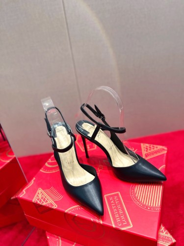 Christian Louboutin Womens Shoes Follies Strass High Heels Shoes Pumps 10cm Whatsapp【+1-3239614486】