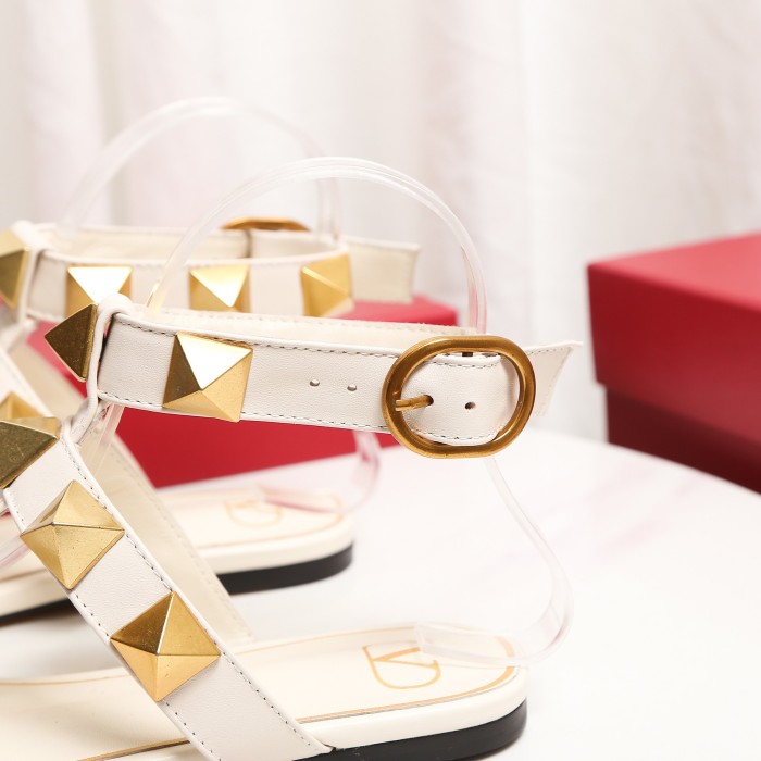 Valentino Women Shoes Mule Sandals Pointed Toe Slippers ROMAN STUD SLIDE SANDAL IN QUILTED NAPPA with Original Box Whatsapp【+1-3239614486】