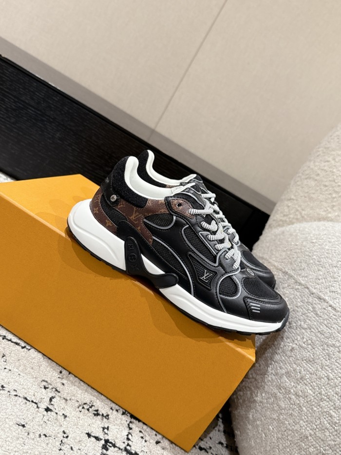 Louis Vuitton Mens Womens Unisex Shoes Fashion Sneakers Design Luxury Brand 1AHNFE LV Footprint Soccer Sneaker with Original Box Whatsapp 【+1-3239614486】