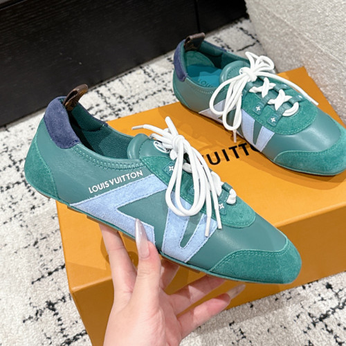 Louis Vuitton Mens Womens Unisex Shoes Fashion Sneakers Design Luxury Brand 1AHNFE LV Footprint Soccer Sneaker with Original Box Whatsapp 【+1-3239614486】
