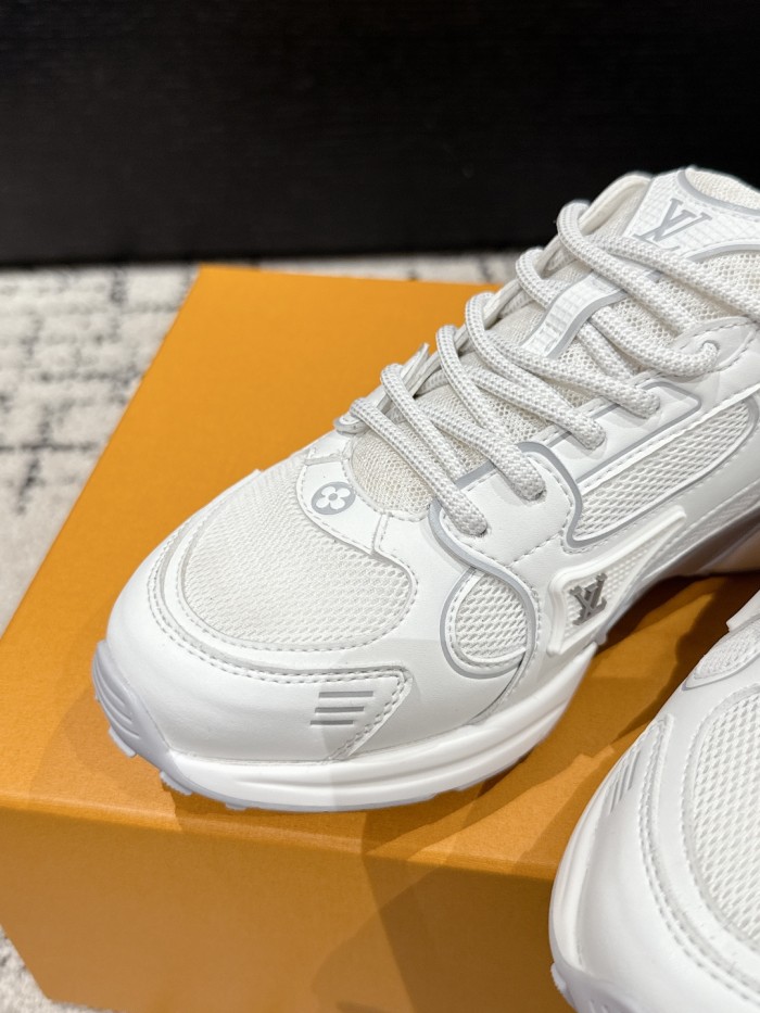 Louis Vuitton Mens Womens Unisex Shoes Fashion Sneakers Design Luxury Brand 1AHNFE LV Footprint Soccer Sneaker with Original Box Whatsapp 【+1-3239614486】