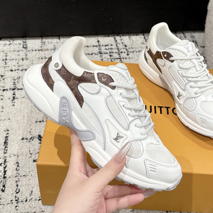Louis Vuitton Mens Womens Unisex Shoes Fashion Sneakers Design Luxury Brand 1AHNFE LV Footprint Soccer Sneaker with Original Box Whatsapp 【+1-3239614486】