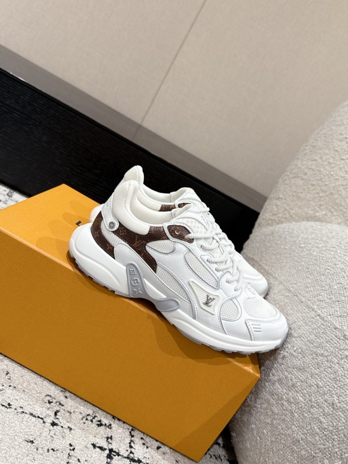 Louis Vuitton Mens Womens Unisex Shoes Fashion Sneakers Design Luxury Brand 1AHNFE LV Footprint Soccer Sneaker with Original Box Whatsapp 【+1-3239614486】