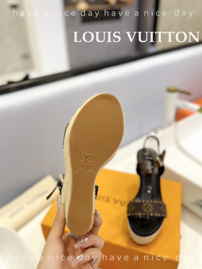 Louis Vuitton Womens Shoes Sandals 9cm Heel and 6cm Platform Boundary Platform Sandals 1A8N9L with Original Box whatsapp 【+1-3239614486】