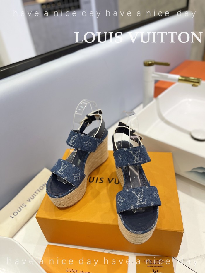 Louis Vuitton Womens Shoes Sandals 9cm Heel and 6cm Platform Boundary Platform Sandals 1A8N9L with Original Box whatsapp 【+1-3239614486】