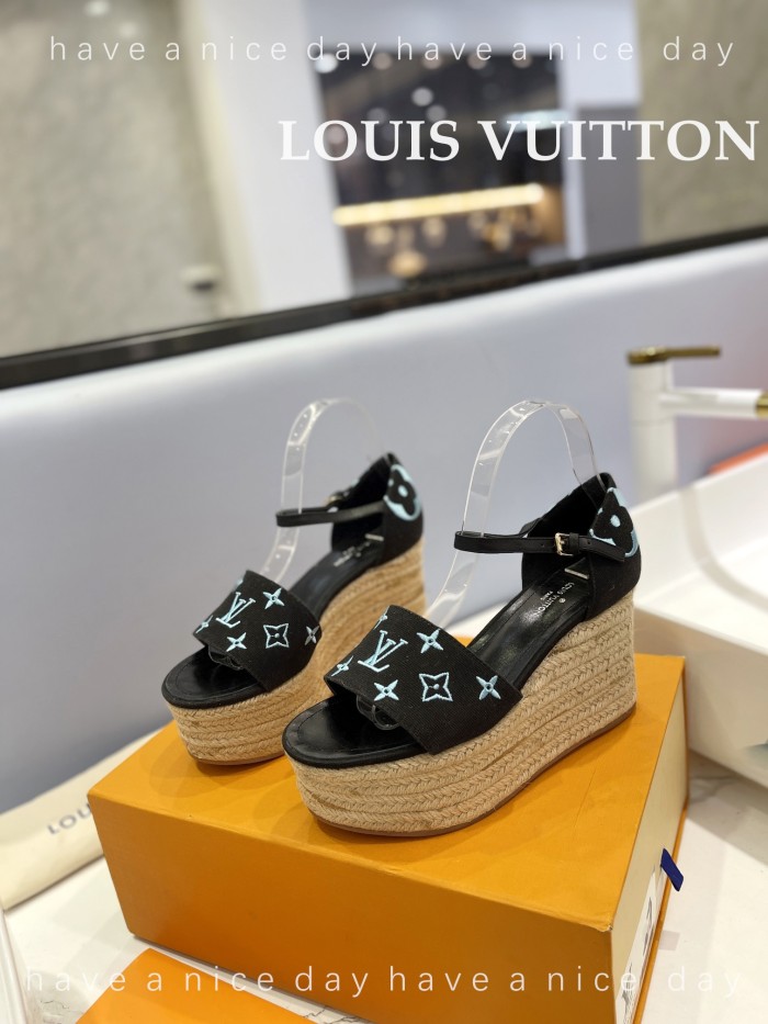 Louis Vuitton Womens Shoes Sandals 9cm Heel and 6cm Platform Boundary Platform Sandals 1A8N9L with Original Box whatsapp 【+1-3239614486】