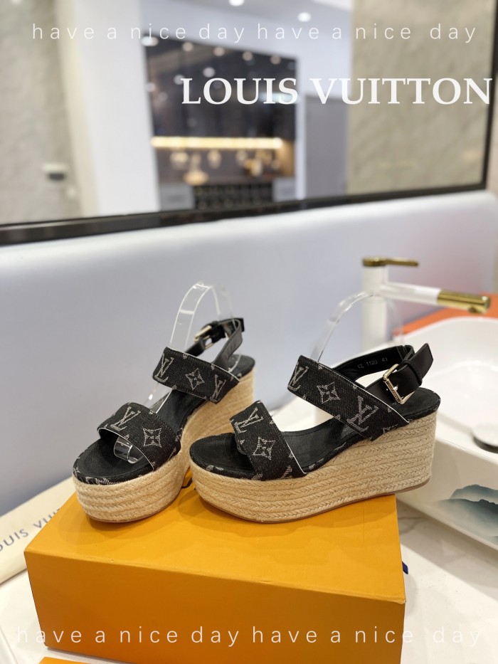 Louis Vuitton Womens Shoes Sandals 9cm Heel and 6cm Platform Boundary Platform Sandals 1A8N9L with Original Box whatsapp 【+1-3239614486】