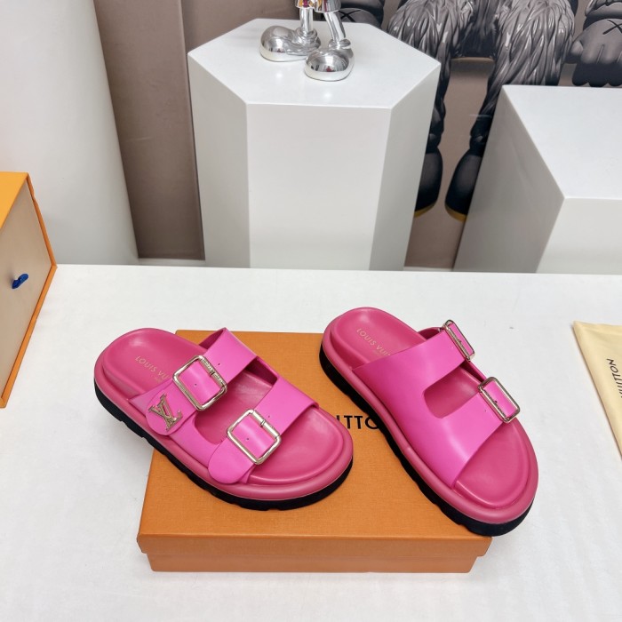Louis Vuitton Womens Mens Shoes Sandals Slippers Luxury Brand LV Flat Comfort Mule with Original Box Whatsapp 【+1-3239614486】