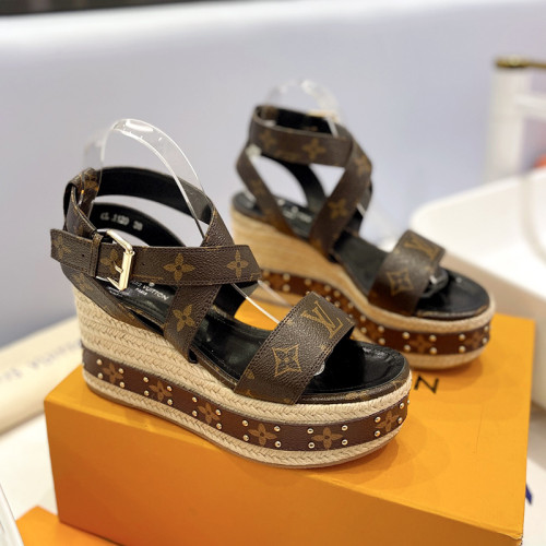 Louis Vuitton Womens Shoes Sandals 9cm Heel and 6cm Platform Boundary Platform Sandals 1A8N9L with Original Box whatsapp 【+1-3239614486】