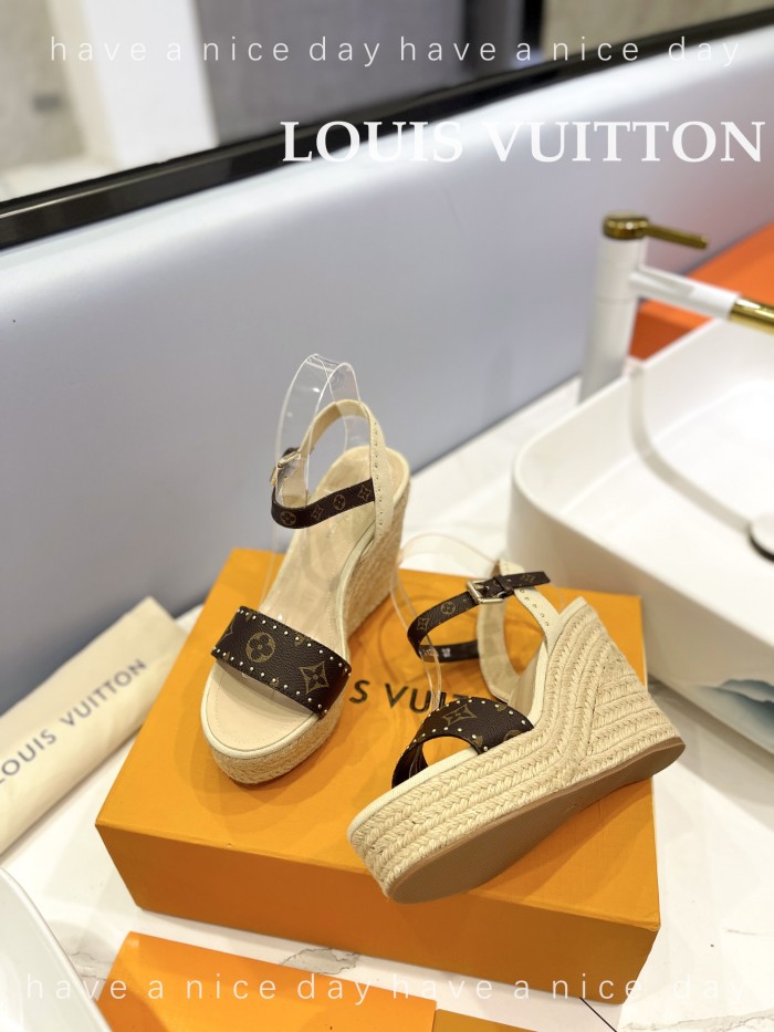 Louis Vuitton Womens Shoes Sandals 9cm Heel and 6cm Platform Boundary Platform Sandals 1A8N9L with Original Box whatsapp 【+1-3239614486】