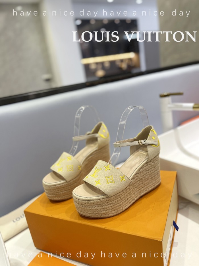 Louis Vuitton Womens Shoes Sandals 9cm Heel and 6cm Platform Boundary Platform Sandals 1A8N9L with Original Box whatsapp 【+1-3239614486】