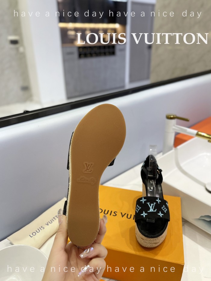 Louis Vuitton Womens Shoes Sandals 9cm Heel and 6cm Platform Boundary Platform Sandals 1A8N9L with Original Box whatsapp 【+1-3239614486】